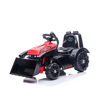 Traktor Spychacz G320 dla najmłodszych dzieci Czerwony + Ruchoma łyżka + Melodie + Klakson + Światła LED